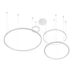 kelvo® VENOM KLV-101-0203 Κρεμαστό Φωτιστικό Οροφής LED 150W 15000lm 120° AC 220-240V IP20 Ρυθμιζόμενο Λευκό CCT με Χειριστήριο από 2700K έως 6000K Dimmable - Lumileds SMD Chip - Λευκό Ματ - Μ150 x Π90 x Υ60cm - 3 Χρόνια Εγγύηση - Image 4