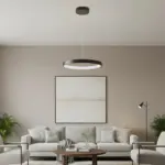 kelvo® NEMESIS KLV-101-0208 Κρεμαστό Φωτιστικό Οροφής LED 45W 4500lm 180° AC 220-240V IP20 Ρυθμιζόμενο Λευκό CCT με Χειριστήριο από 2700K έως 6000K Dimmable - Lumileds SMD Chip - Μαύρο Ματ - Μ60 x Π60 x Υ4cm - 3 Χρόνια Εγγύηση - Image 2