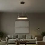 kelvo® NEMESIS KLV-101-0208 Κρεμαστό Φωτιστικό Οροφής LED 45W 4500lm 180° AC 220-240V IP20 Ρυθμιζόμενο Λευκό CCT με Χειριστήριο από 2700K έως 6000K Dimmable - Lumileds SMD Chip - Μαύρο Ματ - Μ60 x Π60 x Υ4cm - 3 Χρόνια Εγγύηση