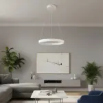 kelvo® NEMESIS KLV-101-0209 Κρεμαστό Φωτιστικό Οροφής LED 45W 4500lm 180° AC 220-240V IP20 Ρυθμιζόμενο Λευκό CCT με Χειριστήριο από 2700K έως 6000K Dimmable - Lumileds SMD Chip - Λευκό Ματ - Μ60 x Π60 x Υ4cm - 3 Χρόνια Εγγύηση - Image 2