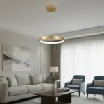 kelvo® NEMESIS KLV-101-0210 Κρεμαστό Φωτιστικό Οροφής LED 45W 4500lm 180° AC 220-240V IP20 Ρυθμιζόμενο Λευκό CCT με Χειριστήριο από 2700K έως 6000K Dimmable - Lumileds SMD Chip - Χρυσό Πλατίνα - Μ60 x Π60 x Υ4cm - 3 Χρόνια Εγγύηση - Image 2