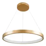 kelvo® NEMESIS KLV-101-0210 Κρεμαστό Φωτιστικό Οροφής LED 45W 4500lm 180° AC 220-240V IP20 Ρυθμιζόμενο Λευκό CCT με Χειριστήριο από 2700K έως 6000K Dimmable - Lumileds SMD Chip - Χρυσό Πλατίνα - Μ60 x Π60 x Υ4cm - 3 Χρόνια Εγγύηση - Image 3