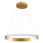 kelvo® NEMESIS KLV-101-0210 Κρεμαστό Φωτιστικό Οροφής LED 45W 4500lm 180° AC 220-240V IP20 Ρυθμιζόμενο Λευκό CCT με Χειριστήριο από 2700K έως 6000K Dimmable - Lumileds SMD Chip - Χρυσό Πλατίνα - Μ60 x Π60 x Υ4cm - 3 Χρόνια Εγγύηση - Image 5