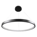 kelvo® NEMESIS KLV-101-0211 Κρεμαστό Φωτιστικό Οροφής LED 67W 6700lm 180° AC 220-240V IP20 Ρυθμιζόμενο Λευκό CCT με Χειριστήριο από 2700K έως 6000K Dimmable - Lumileds SMD Chip - Μαύρο Ματ - Μ80 x Π80 x Υ4cm - 3 Χρόνια Εγγύηση - Image 3