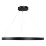 kelvo® NEMESIS KLV-101-0211 Κρεμαστό Φωτιστικό Οροφής LED 67W 6700lm 180° AC 220-240V IP20 Ρυθμιζόμενο Λευκό CCT με Χειριστήριο από 2700K έως 6000K Dimmable - Lumileds SMD Chip - Μαύρο Ματ - Μ80 x Π80 x Υ4cm - 3 Χρόνια Εγγύηση - Image 4