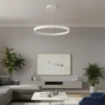 kelvo® NEMESIS KLV-101-0212 Κρεμαστό Φωτιστικό Οροφής LED 67W 6700lm 180° AC 220-240V IP20 Ρυθμιζόμενο Λευκό CCT με Χειριστήριο από 2700K έως 6000K Dimmable - Lumileds SMD Chip - Λευκό Ματ - Μ80 x Π80 x Υ4cm - 3 Χρόνια Εγγύηση - Image 2