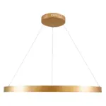 kelvo® NEMESIS KLV-101-0213 Κρεμαστό Φωτιστικό Οροφής LED 67W 6700lm 180° AC 220-240V IP20 Ρυθμιζόμενο Λευκό CCT με Χειριστήριο από 2700K έως 6000K Dimmable - Lumileds SMD Chip - Χρυσό Πλατίνα - Μ80 x Π80 x Υ4cm - 3 Χρόνια Εγγύηση - Image 4