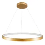 kelvo® NEMESIS KLV-101-0213 Κρεμαστό Φωτιστικό Οροφής LED 67W 6700lm 180° AC 220-240V IP20 Ρυθμιζόμενο Λευκό CCT με Χειριστήριο από 2700K έως 6000K Dimmable - Lumileds SMD Chip - Χρυσό Πλατίνα - Μ80 x Π80 x Υ4cm - 3 Χρόνια Εγγύηση - Image 5
