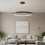 kelvo® NEMESIS KLV-101-0214 Κρεμαστό Φωτιστικό Οροφής LED 75W 7500lm 180° AC 220-240V IP20 Ρυθμιζόμενο Λευκό CCT με Χειριστήριο από 2700K έως 6000K Dimmable - Lumileds SMD Chip - Μαύρο Ματ - Μ100 x Π100 x Υ4cm - 3 Χρόνια Εγγύηση - Image 2