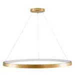 kelvo® NEMESIS KLV-101-0216 Κρεμαστό Φωτιστικό Οροφής LED 75W 7500lm 180° AC 220-240V IP20 Ρυθμιζόμενο Λευκό CCT με Χειριστήριο από 2700K έως 6000K Dimmable - Lumileds SMD Chip - Χρυσό Πλατίνα - Μ100 x Π100 x Υ4cm - 3 Χρόνια Εγγύηση - Image 5