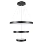 kelvo® NEMESIS KLV-101-0217 Κρεμαστό Φωτιστικό Οροφής LED 100W 10000lm 180° AC 220-240V IP20 Ρυθμιζόμενο Λευκό CCT με Χειριστήριο από 2700K έως 6000K Dimmable - Lumileds SMD Chip - Μαύρο Ματ - Μ60 x Π60 x Υ60cm - 3 Χρόνια Εγγύηση - Image 4