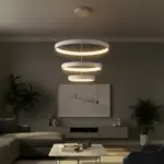 kelvo® NEMESIS KLV-101-0218 Κρεμαστό Φωτιστικό Οροφής LED 100W 10000lm 180° AC 220-240V IP20 Ρυθμιζόμενο Λευκό CCT με Χειριστήριο από 2700K έως 6000K Dimmable - Lumileds SMD Chip - Λευκό Ματ - Μ60 x Π60 x Υ60cm - 3 Χρόνια Εγγύηση