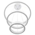 kelvo® NEMESIS KLV-101-0218 Κρεμαστό Φωτιστικό Οροφής LED 100W 10000lm 180° AC 220-240V IP20 Ρυθμιζόμενο Λευκό CCT με Χειριστήριο από 2700K έως 6000K Dimmable - Lumileds SMD Chip - Λευκό Ματ - Μ60 x Π60 x Υ60cm - 3 Χρόνια Εγγύηση - Image 5
