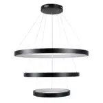 kelvo® NEMESIS KLV-101-0220 Κρεμαστό Φωτιστικό Οροφής LED 120W 12000lm 180° AC 220-240V IP20 Ρυθμιζόμενο Λευκό CCT με Χειριστήριο από 2700K έως 6000K Dimmable - Lumileds SMD Chip - Μαύρο Ματ - Μ80 x Π80 x Υ80cm - 3 Χρόνια Εγγύηση - Image 4