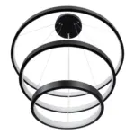 kelvo® NEMESIS KLV-101-0220 Κρεμαστό Φωτιστικό Οροφής LED 120W 12000lm 180° AC 220-240V IP20 Ρυθμιζόμενο Λευκό CCT με Χειριστήριο από 2700K έως 6000K Dimmable - Lumileds SMD Chip - Μαύρο Ματ - Μ80 x Π80 x Υ80cm - 3 Χρόνια Εγγύηση - Image 5