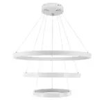 kelvo® NEMESIS KLV-101-0221 Κρεμαστό Φωτιστικό Οροφής LED 120W 12000lm 180° AC 220-240V IP20 Ρυθμιζόμενο Λευκό CCT με Χειριστήριο από 2700K έως 6000K Dimmable - Lumileds SMD Chip - Λευκό Ματ - Μ80 x Π80 x Υ80cm - 3 Χρόνια Εγγύηση - Image 4