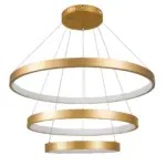 kelvo® NEMESIS KLV-101-0222-V2 Κρεμαστό Φωτιστικό Οροφής LED 120W 12000lm 180° AC 220-240V IP20 Ρυθμιζόμενο Λευκό CCT με Χειριστήριο από 2700K έως 6000K Dimmable - Lumileds SMD Chip - Χρυσό Πλατίνα - Μ80 x Π80 x Υ80cm - 3 Χρόνια Εγγύηση - Image 6