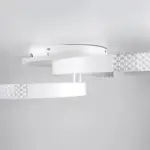 kelvo® DIAMOND KLV-101-0224 Φωτιστικό Οροφής LED 67W 6700lm 360° AC 220-240V IP20 Ρυθμιζόμενο Λευκό CCT με Χειριστήριο από 2700K έως 6000K Dimmable - Lumileds SMD Chip - Λευκό Ματ - Μ60 x Π40 x Υ14cm - 3 Χρόνια Εγγύηση - Image 6