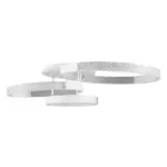 kelvo® DIAMOND KLV-101-0227 Φωτιστικό Οροφής LED 100W 10000lm 360° AC 220-240V IP20 Ρυθμιζόμενο Λευκό CCT με Χειριστήριο από 2700K έως 6000K Dimmable - Lumileds SMD Chip - Λευκό Ματ - Μ80 x Π50 x Υ20cm - 3 Χρόνια Εγγύηση - Image 4
