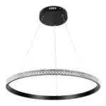 kelvo® DIAMOND KLV-101-0229 Κρεμαστό Φωτιστικό Οροφής LED 45W 4500lm 180° AC 220-240V IP20 Ρυθμιζόμενο Λευκό CCT με Χειριστήριο από 2700K έως 6000K Dimmable - Lumileds SMD Chip - Μαύρο Ματ - Μ60 x Π60 x Υ3cm - 3 Χρόνια Εγγύηση - Image 3