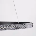kelvo® DIAMOND KLV-101-0229 Κρεμαστό Φωτιστικό Οροφής LED 45W 4500lm 180° AC 220-240V IP20 Ρυθμιζόμενο Λευκό CCT με Χειριστήριο από 2700K έως 6000K Dimmable - Lumileds SMD Chip - Μαύρο Ματ - Μ60 x Π60 x Υ3cm - 3 Χρόνια Εγγύηση - Image 6