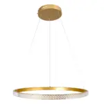 kelvo® DIAMOND KLV-101-0230 Κρεμαστό Φωτιστικό Οροφής LED 45W 4500lm 180° AC 220-240V IP20 Ρυθμιζόμενο Λευκό CCT με Χειριστήριο από 2700K έως 6000K Dimmable - Lumileds SMD Chip - Χρυσό Πλατίνα - Μ60 x Π60 x Υ3cm - 3 Χρόνια Εγγύηση - Image 5