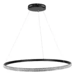 kelvo® DIAMOND KLV-101-0231 Κρεμαστό Φωτιστικό Οροφής LED 67W 6700lm 180° AC 220-240V IP20 Ρυθμιζόμενο Λευκό CCT με Χειριστήριο από 2700K έως 6000K Dimmable - Lumileds SMD Chip - Μαύρο Ματ - Μ80 x Π80 x Υ3cm - 3 Χρόνια Εγγύηση - Image 5