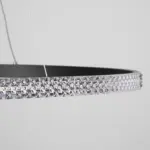 kelvo® DIAMOND KLV-101-0231 Κρεμαστό Φωτιστικό Οροφής LED 67W 6700lm 180° AC 220-240V IP20 Ρυθμιζόμενο Λευκό CCT με Χειριστήριο από 2700K έως 6000K Dimmable - Lumileds SMD Chip - Μαύρο Ματ - Μ80 x Π80 x Υ3cm - 3 Χρόνια Εγγύηση - Image 6
