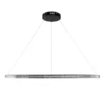 kelvo® DIAMOND KLV-101-0233 Κρεμαστό Φωτιστικό Οροφής LED 75W 7500lm 180° AC 220-240V IP20 Ρυθμιζόμενο Λευκό CCT με Χειριστήριο από 2700K έως 6000K Dimmable - Lumileds SMD Chip - Μαύρο Ματ - Μ100 x Π100 x Υ3cm - 3 Χρόνια Εγγύηση - Image 4