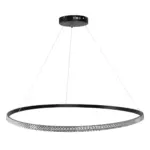 kelvo® DIAMOND KLV-101-0233 Κρεμαστό Φωτιστικό Οροφής LED 75W 7500lm 180° AC 220-240V IP20 Ρυθμιζόμενο Λευκό CCT με Χειριστήριο από 2700K έως 6000K Dimmable - Lumileds SMD Chip - Μαύρο Ματ - Μ100 x Π100 x Υ3cm - 3 Χρόνια Εγγύηση - Image 5