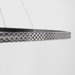 kelvo® DIAMOND KLV-101-0233 Κρεμαστό Φωτιστικό Οροφής LED 75W 7500lm 180° AC 220-240V IP20 Ρυθμιζόμενο Λευκό CCT με Χειριστήριο από 2700K έως 6000K Dimmable - Lumileds SMD Chip - Μαύρο Ματ - Μ100 x Π100 x Υ3cm - 3 Χρόνια Εγγύηση - Image 6