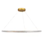 kelvo® DIAMOND KLV-101-0234 Κρεμαστό Φωτιστικό Οροφής LED 75W 7500lm 180° AC 220-240V IP20 Ρυθμιζόμενο Λευκό CCT με Χειριστήριο από 2700K έως 6000K Dimmable - Lumileds SMD Chip - Χρυσό Πλατίνα - Μ100 x Π100 x Υ3cm - 3 Χρόνια Εγγύηση - Image 4