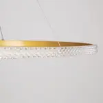 kelvo® DIAMOND KLV-101-0234 Κρεμαστό Φωτιστικό Οροφής LED 75W 7500lm 180° AC 220-240V IP20 Ρυθμιζόμενο Λευκό CCT με Χειριστήριο από 2700K έως 6000K Dimmable - Lumileds SMD Chip - Χρυσό Πλατίνα - Μ100 x Π100 x Υ3cm - 3 Χρόνια Εγγύηση - Image 6