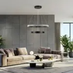 kelvo® DIAMOND KLV-101-0235 Κρεμαστό Φωτιστικό Οροφής LED 75W 7500lm 360° AC 220-240V IP20 Ρυθμιζόμενο Λευκό CCT με Χειριστήριο από 2700K έως 6000K Dimmable - Lumileds SMD Chip - Μαύρο Ματ - Μ60 x Π60 x Υ40cm - 3 Χρόνια Εγγύηση - Image 2