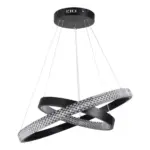 kelvo® DIAMOND KLV-101-0235 Κρεμαστό Φωτιστικό Οροφής LED 75W 7500lm 360° AC 220-240V IP20 Ρυθμιζόμενο Λευκό CCT με Χειριστήριο από 2700K έως 6000K Dimmable - Lumileds SMD Chip - Μαύρο Ματ - Μ60 x Π60 x Υ40cm - 3 Χρόνια Εγγύηση - Image 6