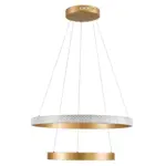 kelvo® DIAMOND KLV-101-0236-V2 Κρεμαστό Φωτιστικό Οροφής LED 75W 7500lm 360° AC 220-240V IP20 Ρυθμιζόμενο Λευκό CCT με Χειριστήριο από 2700K έως 6000K Dimmable - Lumileds SMD Chip - Χρυσό Πλατίνα - Μ60 x Π60 x Υ40cm - 3 Χρόνια Εγγύηση - Image 5