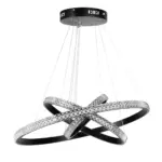 kelvo® DIAMOND KLV-101-0237-V2 Κρεμαστό Φωτιστικό Οροφής LED 100W 10000lm 180° AC 220-240V IP20 Ρυθμιζόμενο Λευκό CCT με Χειριστήριο από 2700K έως 6000K Dimmable - Lumileds SMD Chip - Μαύρο Ματ - Μ60 x Π60 x Υ60cm - 3 Χρόνια Εγγύηση - Image 3