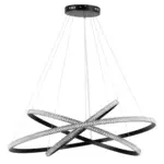 kelvo® DIAMOND KLV-101-0241 Κρεμαστό Φωτιστικό Οροφής LED 150W 15000lm 180° AC 220-240V IP20 Ρυθμιζόμενο Λευκό CCT με Χειριστήριο από 2700K έως 6000K Dimmable - Lumileds SMD Chip - Μαύρο Ματ - Μ100 x Π100 x Υ100cm - 3 Χρόνια Εγγύηση - Image 6