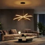 kelvo® DIAMOND KLV-101-0241-V2 Κρεμαστό Φωτιστικό Οροφής LED 150W 15000lm 180° AC 220-240V IP20 Ρυθμιζόμενο Λευκό CCT με Χειριστήριο από 2700K έως 6000K Dimmable - Lumileds SMD Chip - Μαύρο Ματ - Μ100 x Π100 x Υ100cm - 3 Χρόνια Εγγύηση