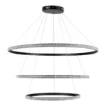 kelvo® DIAMOND KLV-101-0241-V2 Κρεμαστό Φωτιστικό Οροφής LED 150W 15000lm 180° AC 220-240V IP20 Ρυθμιζόμενο Λευκό CCT με Χειριστήριο από 2700K έως 6000K Dimmable - Lumileds SMD Chip - Μαύρο Ματ - Μ100 x Π100 x Υ100cm - 3 Χρόνια Εγγύηση - Image 5
