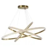 kelvo® DIAMOND KLV-101-0242 Κρεμαστό Φωτιστικό Οροφής LED 150W 15000lm 180° AC 220-240V IP20 Ρυθμιζόμενο Λευκό CCT με Χειριστήριο από 2700K έως 6000K Dimmable - Lumileds SMD Chip - Χρυσό Πλατίνα - Μ100 x Π100 x Υ100cm - 3 Χρόνια Εγγύηση - Image 6