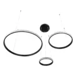 kelvo® DIAMOND KLV-101-0243 Κρεμαστό Φωτιστικό Οροφής LED 100W 10000lm 180° AC 220-240V IP20 Ρυθμιζόμενο Λευκό CCT με Χειριστήριο από 2700K έως 6000K Dimmable - Lumileds SMD Chip - Μαύρο Ματ - Μ110 x Π110 x Υ60cm - 3 Χρόνια Εγγύηση - Image 5