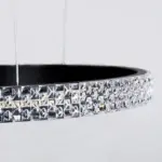 kelvo® DIAMOND KLV-101-0245 Κρεμαστό Φωτιστικό Οροφής LED 150W 15000lm 180° AC 220-240V IP20 Ρυθμιζόμενο Λευκό CCT με Χειριστήριο από 2700K έως 6000K Dimmable - Lumileds SMD Chip - Μαύρο Ματ - Μ170 x Π170 x Υ60cm - 3 Χρόνια Εγγύηση - Image 5