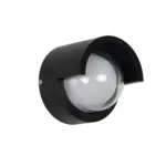 kelvo® NEXA KLV-101-0253 Φωτιστικό Τοίχου / Απλίκα LED 6W 360lm 180° AC 220-240V Αδιάβροχο IP65 Μπλε - Sanan SMD Chip & TÜV SÜD Driver - Μαύρο Ματ - Μ11 x Π9 x Υ11cm - 5 Χρόνια Εγγύηση - Image 3