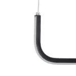 kelvo® LINARIA KLV-101-0255 Κρεμαστό Φωτιστικό Οροφής LED 36W 3600lm 180° AC 220-240V IP20 Ρυθμιζόμενο Λευκό CCT με Χειριστήριο από 2700K έως 6000K Dimmable - Lumileds SMD Chip - Μαύρο Ματ - Μ120 x Π2 x Υ10cm - 3 Χρόνια Εγγύηση - Image 5