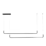 kelvo® LINARIA KLV-101-0258-V2 Κρεμαστό Φωτιστικό Οροφής LED 72W 7200lm 180° AC 220-240V IP20 Ρυθμιζόμενο Λευκό CCT με Χειριστήριο από 2700K έως 6000K Dimmable - Lumileds SMD Chip - Μαύρο Ματ - Μ220 x Π4 x Υ25cm - 3 Χρόνια Εγγύηση - Image 4