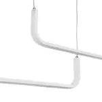 kelvo® LINARIA KLV-101-0259-V2 Κρεμαστό Φωτιστικό Οροφής LED 72W 7200lm 180° AC 220-240V IP20 Ρυθμιζόμενο Λευκό CCT με Χειριστήριο από 2700K έως 6000K Dimmable - Lumileds SMD Chip - Λευκό Ματ - Μ220 x Π4 x Υ25cm - 3 Χρόνια Εγγύηση - Image 5