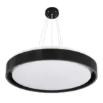 kelvo® BARCHETTA KLV-101-0265 Κρεμαστό Φωτιστικό Οροφής LED 72W 7200lm 120° AC 220-240V IP20 Ρυθμιζόμενο Λευκό CCT με Χειριστήριο από 2700K έως 6000K Dimmable - Lumileds SMD Chip - Μαύρο Ματ - Μ48 x Π48 x Υ8.2cm - 3 Χρόνια Εγγύηση - Image 3
