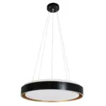 kelvo® BARCHETTA KLV-101-0266 Κρεμαστό Φωτιστικό Οροφής LED 72W 7200lm 120° AC 220-240V IP20 Ρυθμιζόμενο Λευκό CCT με Χειριστήριο από 2700K έως 6000K Dimmable - Lumileds SMD Chip - Μαύρο & Σαμπανιζέ Χρυσό Ματ - Μ48 x Π48 x Υ8.2cm - 3 Χρόνια Εγγύηση - Image 4