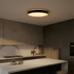 kelvo® BARCHETTA KLV-101-0266-V2 Φωτιστικό Οροφής LED 72W 7200lm 120° AC 220-240V IP20 Ρυθμιζόμενο Λευκό CCT με Χειριστήριο από 2700K έως 6000K Dimmable - Lumileds SMD Chip - Μαύρο & Σαμπανιζέ Χρυσό Ματ - Μ48 x Π48 x Υ8.2cm - 3 Χρόνια Εγγύηση